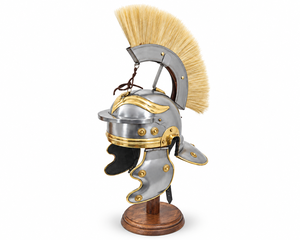 Réplique de casque impérial gaulleis artisanal en fer/acier doux, calibre 18, armure médiévale, personnage de film/TV, reconstitution romaine - Product Image 2