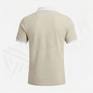 Vente en gros de polos pour hommes sur mesure avec logo imprimé, nouveau design, couleur unie, tissu tricoté, fabriqué au Pakistan - Product Image 2