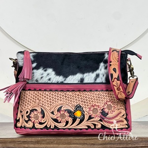 2026 Premium High Quality New Cowhide Fur <b>Leather</b> Handbag Bohemian Style Handmade Hot Selling Super September <b>Bags</b> for Women's - Product Image 1