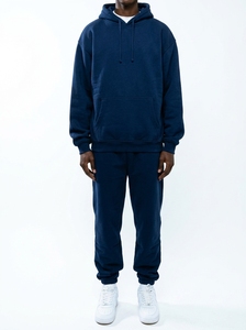 Custom Men's Fleece <b>Jogger</b> Tracksuit <b>Set</b> Winter Windproof Eco Friendly 100% Cotton Thick Warm Sweat Suit 2 Piece Long Sleeve - Product Image 3