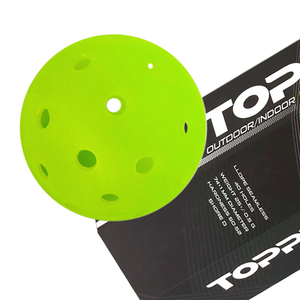 Balles de pickleball de qualité supérieure, directement de l'usine, NEON GREEN 74MM, noyau en nid d'abeille en aramide, pour l'extérieur - Product Image 1