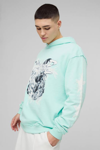 เสื้อฮู้ดดี้ผ้าฟลีซหนานุ่มสำหรับผู้ชาย พิมพ์ลายดิจิตอลตามสั่ง ผ้าฝ้าย 100% ทรงปกติ สีพื้น ย้อมสีทั้งตัว กันลม ระบายอากาศได้ดี เหมาะสำหรับฤดูหนาว - Product Image 4