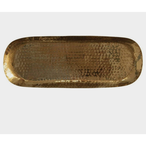 Plat de service alimentaire de luxe fait main, finition dorée, écologique, en forme de feuille, compatible lave-vaisselle, pour mariages et hôtels - Product Image 2