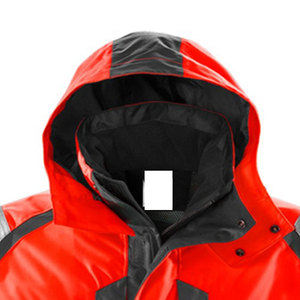Veste de travail imperméable, veste de travail d'hiver / Vestes de travail en coton à haute visibilité pas chères avec bande réfléchissante - Product Image 4