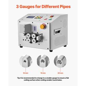 Auto Heat-Shrink Tube Cutter Automatic <b>Pipe</b> <b>Cutting</b> <b>Machine</b> LCD Display 1mm-20mm Diameter 0.1mm-99999.9mm Length for PVC PE <b>Pipe</b> - Product Image 5