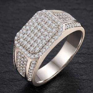 Anillo de Compromiso de Diamante Ovalado Moissanite VVS1, Anillo de Boda de Plata de Ley S925 para Hombre, Anillo de Joyería con Diamantes - Product Image 4