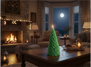 Árbol de Navidad con 1 Vela, Opción de Decoración para el Hogar, Bodas, Navidad, Pascua, Cumpleaños y San Valentín - Product Image 4