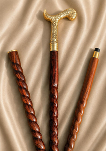 Personalized <b>Wooden</b> <b>Walking</b> Cane Metal Handle Twisted Shaft Folding Travel <b>Walking</b> <b>Stick</b> Custom Engraved Gentleman Cane Portable - Product Image 4
