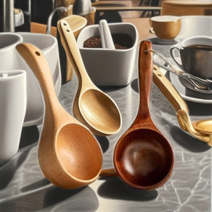 Creative Large Thick Wooden <b>Spoon</b> for <b>Soup</b> Porridge 15ml Capacity Kitchen Pulse Measuring <b>Spoon</b> Available 3 Styles for Parties - Product Image 5