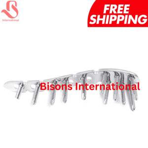 ชุดแผ่นล็อคกระดูกไหปลาร้าส่วนหน้าสแตนเลส BISONS พร้อมสกรู ไขควง ดอกสว่าน ชุดอุปกรณ์ผ่าตัดกระดูกและข้อ CE - Product Image 3