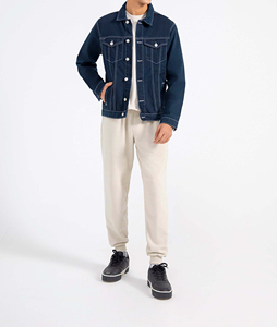 Breathable Solid OEM Factory Direct Supply Wholesale Men's Denim <b>Jacket</b> Classic <b>Black</b> <b>Jean</b> Coats with Fully Custom Designs - Product Image 4