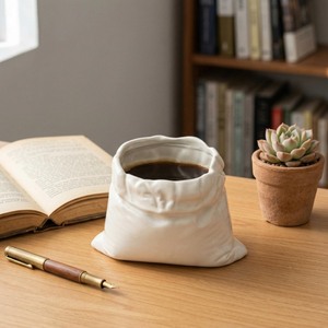 แก้วกาแฟเซรามิกทำมือลายถุงนำโชค พร้อมลายหัวใจสไตล์มินิมอล สำหรับใช้ในบ้าน - Product Image 5