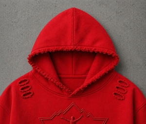 Sudadera con Capucha Oversize para Hombre, Estilo Desgastado, Básica, de Algodón, Informal, Estilo Urbano, Cálida, Premium, Conjunto de Moda - Product Image 4