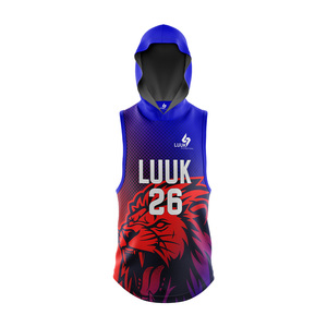 Jersey de Fútbol Americano 7v7 para Hombre, Talla Grande, con Capucha, Sin Mangas, Transpirable, Antibacteriano, de Secado Rápido - Product Image 5
