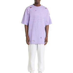 T-shirt ample de qualité supérieure, effet vieilli, design OEM, en coton, fabriqué au Pakistan - Product Image 5
