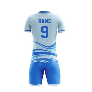 เสื้อฟุตบอลคอวีแขนสั้นสำหรับผู้ชาย พิมพ์ลายแบบซับลิเมชั่น ผ้าโพลีเอสเตอร์ระบายเหงื่อ ชุดกีฬาสำหรับผู้ใหญ่ทุกฤดูกาล - Product Image 4