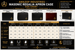 Universal <b>Masonic</b> Regalia Apron <b>Case</b> Black Briefcase Style WM MM Apron Storage <b>Case</b> Premium Quality OEM Wholesale Supplier - Product Image 5