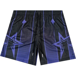 Shorts de basketball en maille torsadée pour hommes, imprimés sur mesure, respirants, pour le sport et l'entraînement en salle de sport, design léger - Product Image 6