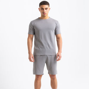 Conjunto de Verano Rose Riviers International para Hombre, Informal, Transpirable, 100% Algodón, Dos Piezas, Pantalones Cortos y Camiseta de Manga Corta, Color Liso - Product Image 6