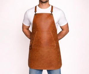 Tablier en cuir professionnel avec poches pour barbier, chef, atelier – Durable, prix de gros LPN-0317 - Product Image 4