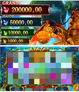 Console de jeu vidéo à double écran 66-Hot Avatar avec écran tactile et fonction jetons, 5 rouleaux, 9/15 lignes, taux de récompense élevé, prise US - Product Image 2