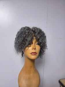 Peluca Completa de Cabello Humano 100% Natural con Cabello Rizado Indio Remy - Product Image 3