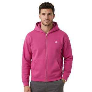 เสื้อฮู้ดซิปผ้าฝ้ายฟลีซหนานุ่มสำหรับผู้ชาย ทรงโอเวอร์ไซส์ สไตล์สตรีทแวร์ รับทำโลโก้ ออกแบบได้ตามต้องการ ขายส่ง MOQ ต่ำ - Product Image 1