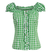 Chemises amples décontractées à manches courtes à carreaux pour femmes, blouses et hauts oversize en coton et polyester, style streetwear vintage 2026