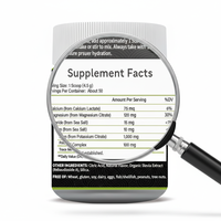 Poudre d'électrolytes en marque privée OEM avec sodium, potassium, magnésium et vitamines