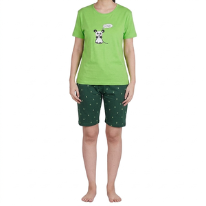 Conjuntos de Blusa y Pantalones Cortos de Verano para Mujer, al por Mayor, con Logotipo Personalizado, de Alta Calidad, Estilo Casual, Talla XL, Sólidos, de 2 Piezas - Product Image 1