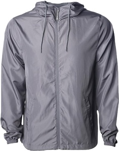 Veste coupe-vent de sport active légère et imperméable pour homme avec logo personnalisé OEM ODM, fermeture éclair et capuche, collection 2025 - Product Image 4