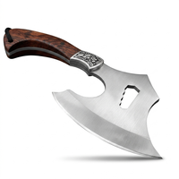 Hache Tomahawk en acier à haute teneur en carbone MS Enterprise, manche en bois, hache à fendre de qualité industrielle, garantie de 3 ans, multi-usages