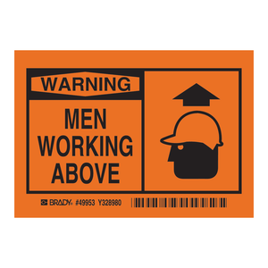 Etiquetas Adhesivas de Advertencia para Trabajadores que Trabajan en Altura, Duraderas e Impermeables para Seguridad Industrial - Product Image 3