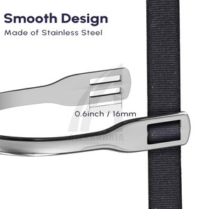 Espuelas Españolas de Acero Inoxidable Antideslizantes y Duraderas de Tamaño Personalizado, Fabricadas por Profesionales, para Jinete de Carreras Ecuestres Occidentales - Product Image 4