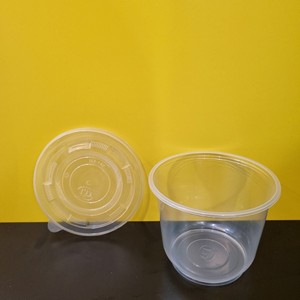 2026 New promotion Factory 500/600/700ml Plastic PP Disposable Dessert <b>Container</b> Round <b>Clear</b> Bowl Cup Fruit Boxes with Lid - Product Image 1