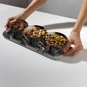 Trendy Premium Ceramic Bowl Plant Eco-Friendly American Style Luxury Decorative Bowl for <b>Interior</b> <b>Accessories</b> Styling Display - Product Image 4