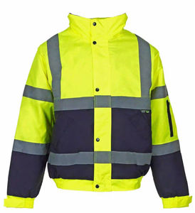 Chaqueta de Seguridad para Trabajadores de Invierno con Logotipo Personalizado OEM ODM, Chaqueta de Trabajo Impermeable de Alta Visibilidad con Reflectores, Proveedor de Chaquetas - Product Image 2