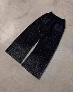Custom logo Sports Pants <b>Men's</b> Trousers Casual Baggy <b>Jeans</b> <b>Men</b> Wide Leg Pants <b>Men's</b> Solid Loose Straight Breathable Sweatpants - Product Image 5