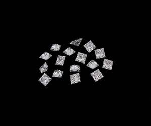 2.64 CT 3.0 MM Diamante de Corte Princesa Cultivado en Laboratorio, Perforado con Láser, Certificado IGI, Blanco Claro [16 Piezas] OM GEMS - Product Image 2