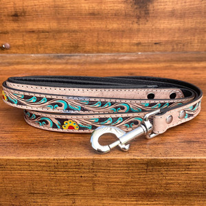 Correa de Cuero Auténtico Personalizable para Mascotas, Accesorios Personalizados con Asa Acolchada Cómoda para Perro - Product Image 2