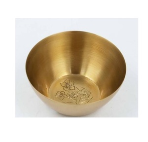 <b>Large</b> Size Tabletop Decorative Item Hand Curved Decorative Food Serving Metal <b>Bowl</b> Hammered Design - Product Image 2