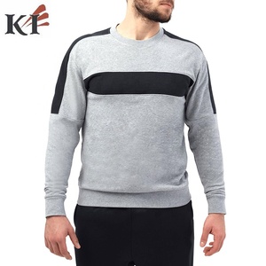 Sweat-shirt à col rond pour homme, couleur rouge, coupe classique, en coton molletonné, tricoté, décontracté, hiver, écologique - Product Image 3