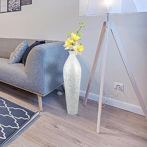 Elegance Copper Metal Aluminium Golden Flower <b>Vase</b> With Stand Tabletop Decoration Wedding Accessories High Quality Eco-Friendly - Product Image 4