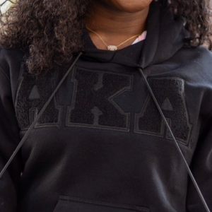 Sudadera con Capucha Negra Unisex, Sudadera Clásica con Diseño de Letras, Ropa Casual de Calle, Cómoda y de Primera Calidad - Product Image 4