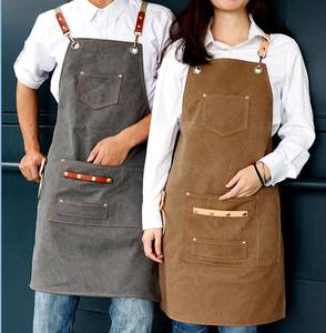 Tablier de barman en toile Elite, personnalisable avec logo brodé, vêtements professionnels pour barman, ajustement réglable pour hôtel, lounge, comptoir - Product Image 5