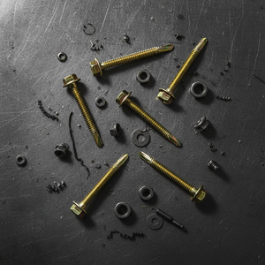 PDC <b>Flat</b> Head Self-Drilling <b>Screws</b> Class 8 Zinc Plated Steel Material Standard Thread Inch Model 1 Building Roofing - Product Image 1