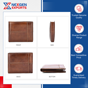 Direct Factory Supply High Quality Vintage Zipper Attractive Design Wholesale Men's <b>Wallet</b> <b>RFID</b> <b>Blocking</b> Polyester Daily Use - Product Image 5