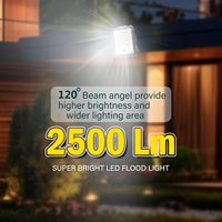 Lámpara Solar de Pared para Exteriores Homehop de 200 Vatios, Impermeable, Automática, con 82 LED y Sensor de Movimiento para Jardín, Luz Blanca Fría