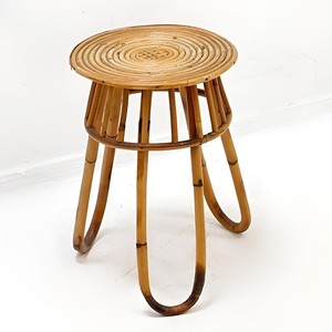 Soportes para plantas de ratán, maceteros elevados con patas, soporte para macetas de caña natural, soporte alto para flores - Product Image 2