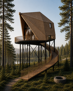 Serres préfabriquées en bois de 20 pieds et 40 pieds, design industriel moderne 100 % écologique, garantie 5 ans pour usage extérieur, hôtels - Product Image 1
